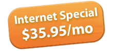 Internet Special $35.95/month